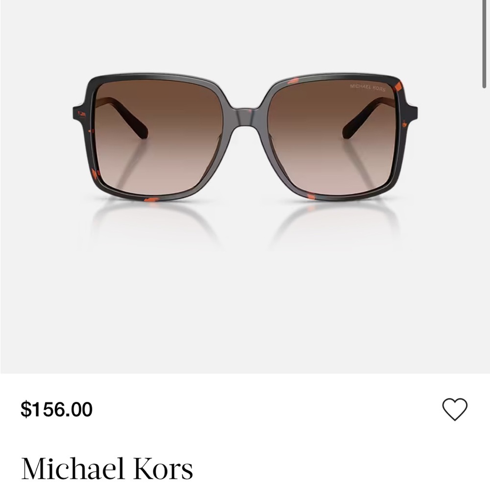 Michael Kors Black Frame Sunglasses with Brown Lenses
